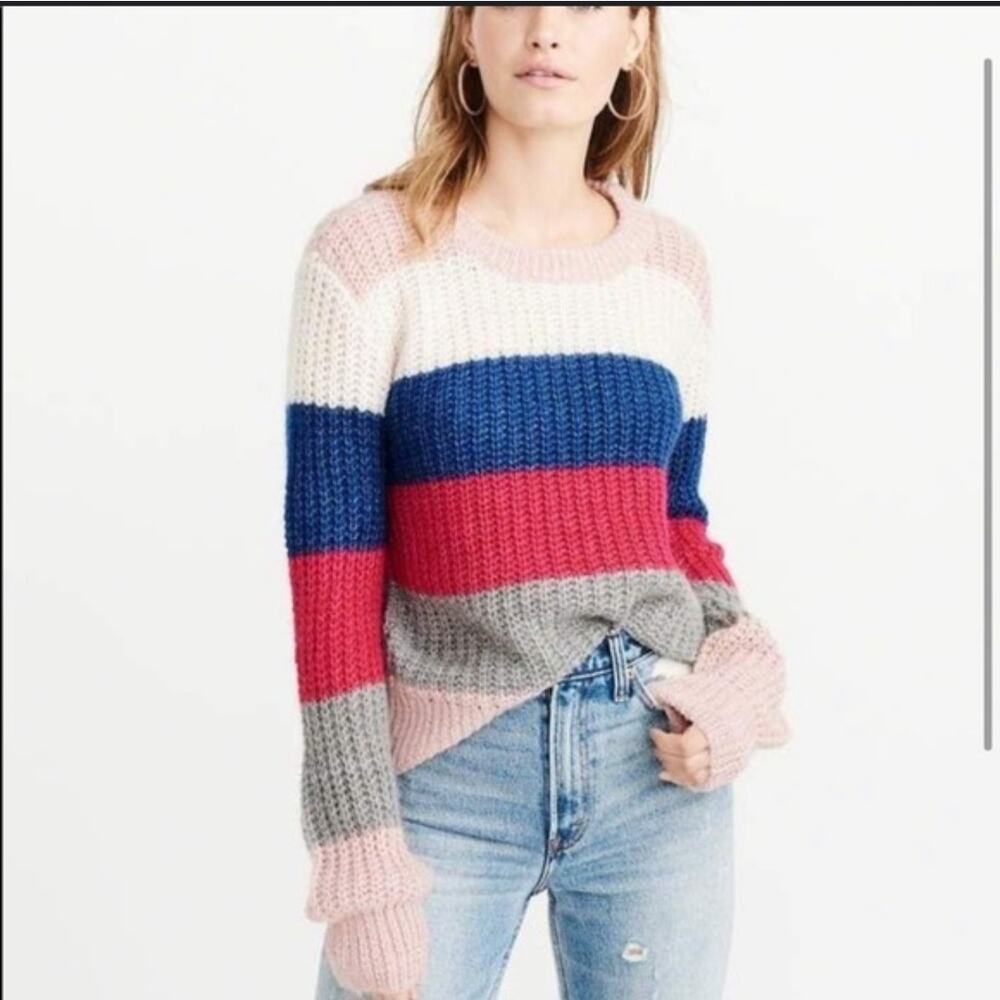 Abercrombie & Fitch Multicolor Striped Sweater
